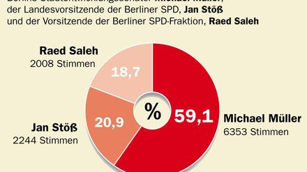 So fielen die Stimmen der SPD-Mitglieder aus.