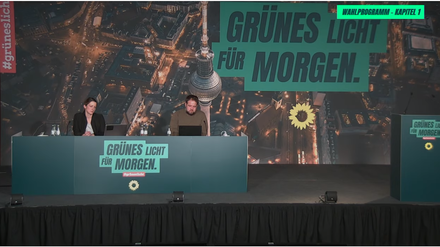 Die Berliner Grünen kamen am Wochenende zu ihrem digitalen Landesparteitag zusammen.