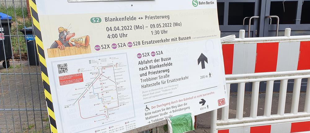 Von April bis Dezember fahren keine Züge zwischen Blankenfelde und Lichtenrade - Ausnahme ist Pfingsten.