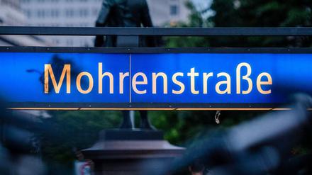 Der Eingang der U-Bahn-Station Mohrenstraße.