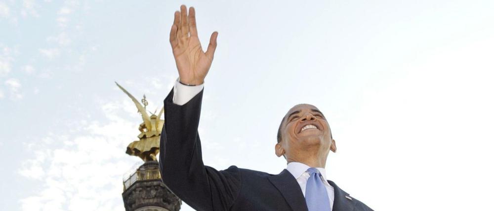 Begeistert die Menschen: Barack Obama. 