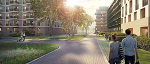 Blick in die Zukunft. Ein neues Quartier mit 1500 Wohnungen entsteht auf der Friedenauer Höhe.