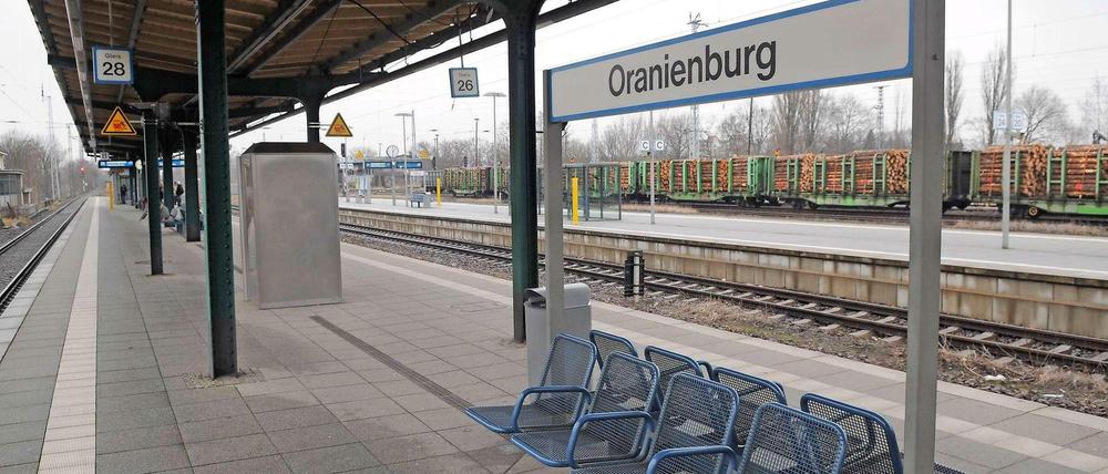 Der Bahnhof Oranienburg.