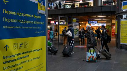 Der Berliner Hauptbahnhof ist ein zentraler Ankunftspunkt für Flüchtlinge aus der Ukraine.