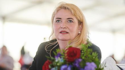 Kristin Brinker, Landesvorsitzende der AfD Berlin, wurde als Spitzenkandidatin ihrer Kandidatin für die Abgeordnetenhauswahl gewählt.