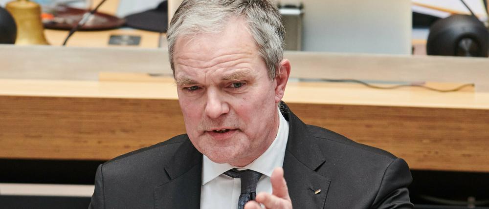 Burkard Dregger (CDU), Vorsitzender seiner Fraktion im Abgeordnetenhaus, traf bei der Hanau-Debatte nicht den richtigen Ton.