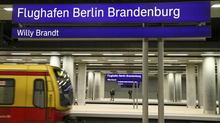 Auch hier ist noch Funkstille: der Flughafenbahnhof BER in Berlin-Schönefeld.
