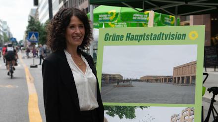 Grüne-Spitzenkandidatin Bettina Jarasch will die Straßen und Plätze der Stadt umbauen.