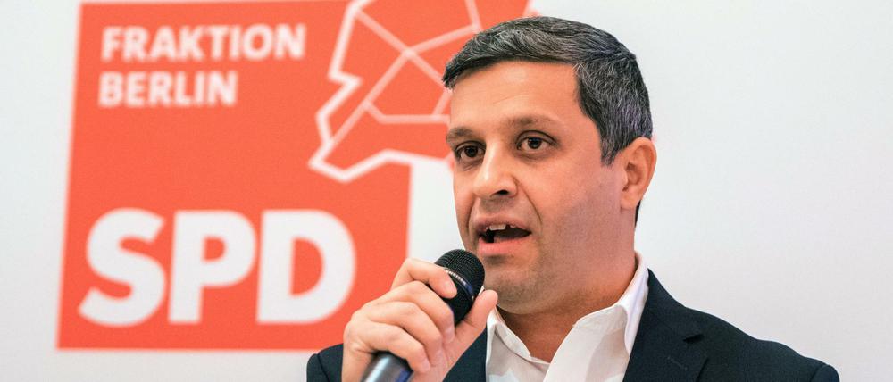 SPD-Fraktionschef Raed Saleh will 30 Prozent be der nächsten Berliner Wahl.