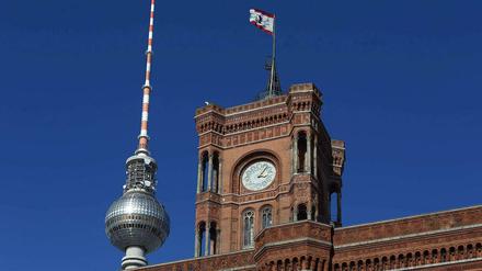 Das Rote Rathaus in Berlin.