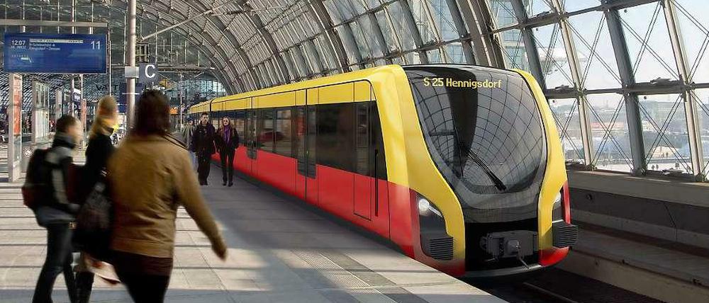 Berlins Zukunft. So ähnlich könnte die Berliner S-Bahn einmal aussehen.