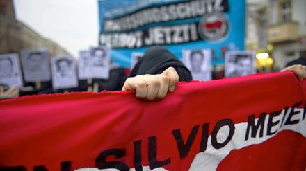 Auf der "Silvio-Meier-Demonstration".