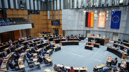 Sitzung des Berliner Abgeordnetenhauses. 