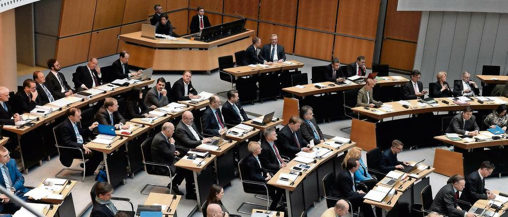 AfD-Abgeordnete bei einer Sitzung im Berliner Abgeordnetenhaus (Archivbild) 