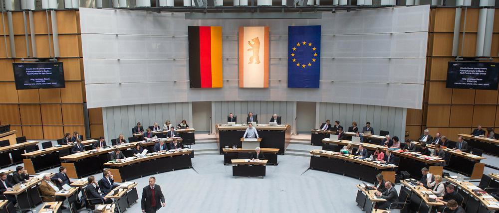 Plenarsitzung im Berliner Abgeordnetenhaus.