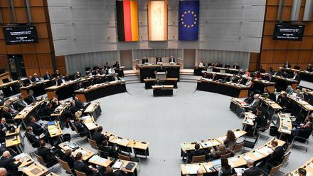 Im Abgeordnetenhaus soll am späten Donnerstagabend über Berlins Finanzen für die kommenden zwei Jahre entschieden werden. 