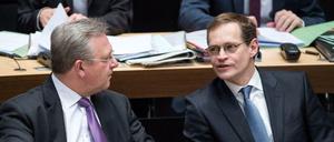 Der Regierende Bürgermeister Michael Müller (SPD) und sein Vize Frank Henkel (CDU).