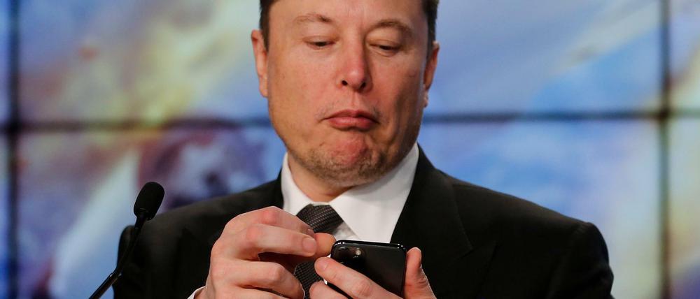 Antwortet per Twitter: Tesla-Chef Elon Musk.