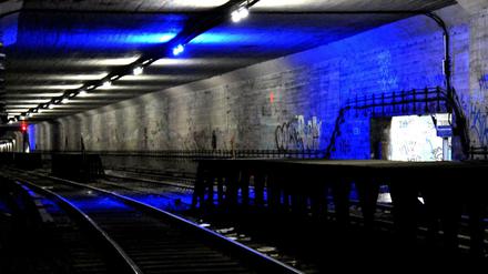 Ein Tunnel der künftigen S 21, aufgenommen bereits 2011. Hier im Bild der Tunnel vom Potsdamer Platz zum Brandenburger Tor. 