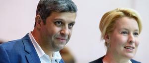  Raed Saleh und Franziska Giffey wollen künftig die SPD in Berlin anführen.