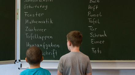 An manchen Berliner Schulen sind Schüler, die zu Hause mit ihren Eltern Deutsch sprechen, eine Minderheit.