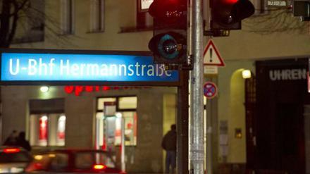 Die Hermannstraße in Berlin-Neukölln.