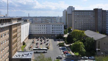 Luftbild von der ehemaligen Stasi-Zentrale in Lichtenberg.
