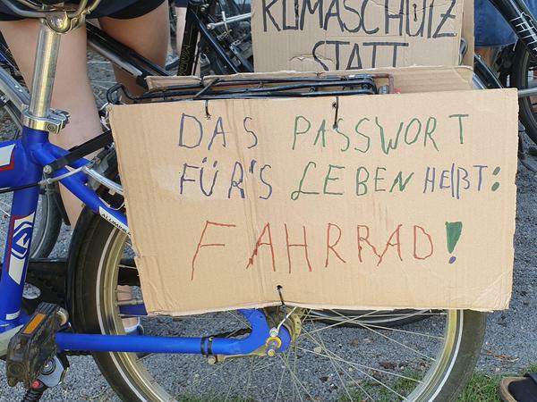 "Das Passwort fürs Leben heißt Fahrrad" mit diesem Rad startete ein Mädchen in Werder (Havel).