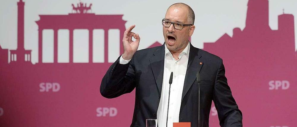 Was hat er denn nun gesagt? Jan Stöß, der Landesvorsitzende der SPD, will nichts von einem Rücktrittsangebot des Regierenden Bürgermeister wissen.