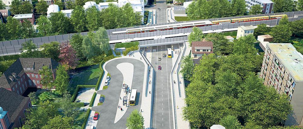 Durch die Ingenieurgemeinschaft Dresdner Bahn ist eine neue Straßenüberführung mit entsprechendem Brückenbauwerk geplant.
