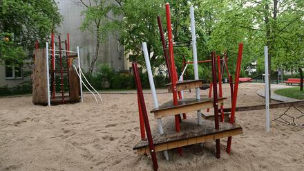 Der Spielplatz im Alice-Salomon-Park in Schöneberg. Dort wurden Stecknadeln gefunden.