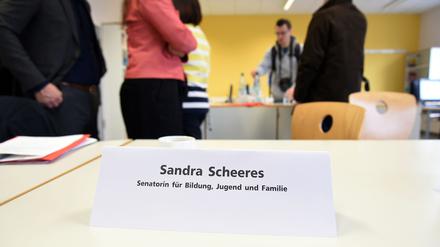 Auf Abruf: Bildungssenatorin Sandra Scheeres will im Herbst ihr Amt aufgeben.