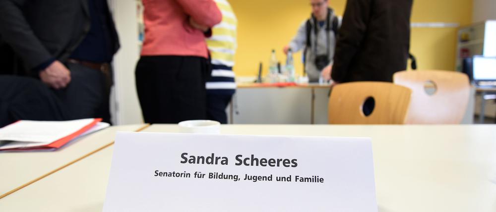 Auf Abruf: Bildungssenatorin Sandra Scheeres will im Herbst ihr Amt aufgeben.