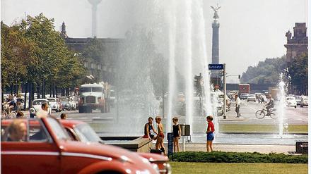 Am Ernst-Reuter-Platz in Charlottenburg, Juli 1970 