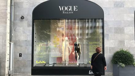 Der erste Vogue-Salon, hier das Schaufenstern des KaDeWE. 