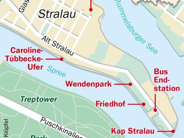 Die Halbinsel Stralau liegt in Friedrichshain.