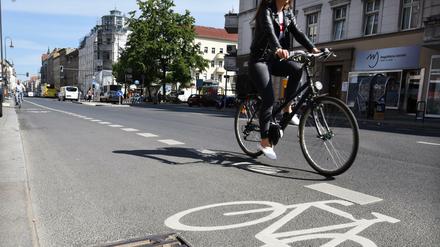 Es geht voran. Immer mehr Radwege werden in Berlin gebaut.   