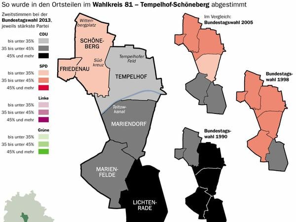 Bundestagswahl in Berlin: Wie ticken die Bezirke?