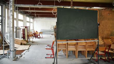 Der Schulbau-BER von Berlin: An der Kurt-Schumacher-Schule wird seit sieben Jahren gebaut.