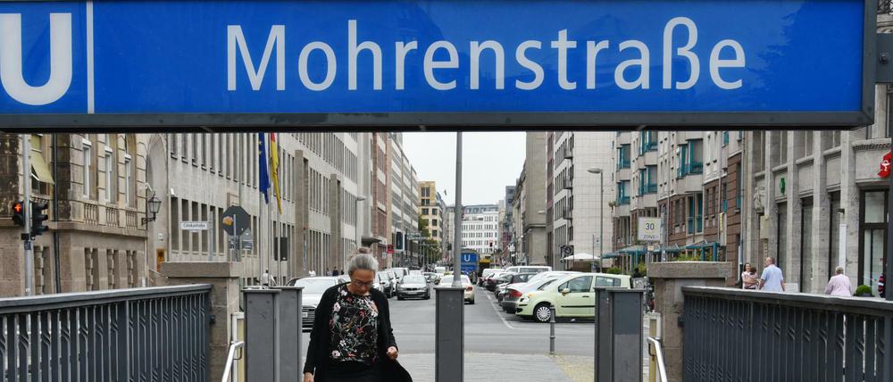 Die U2-Station Mohrenstraße in Berlin-Mitte.