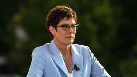 Verteidigungsministerin Annegret Kramp-Karrenbauer (CDU) im ARD-Sommerinterview.