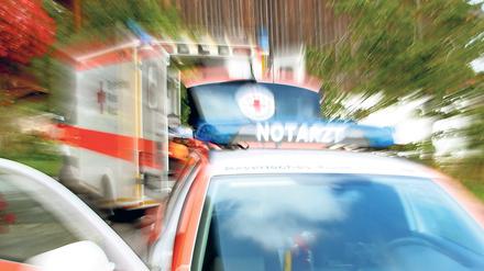 Bundesweit ist die Notfallversorgung unter Druck: Rettungswagen in Bayern.