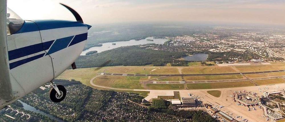 Luftbild vom Flughafen Tegel