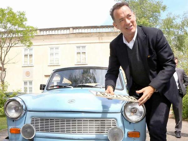 Tom Hanks fuhr im Trabbi durch Eisenhüttenstadt.