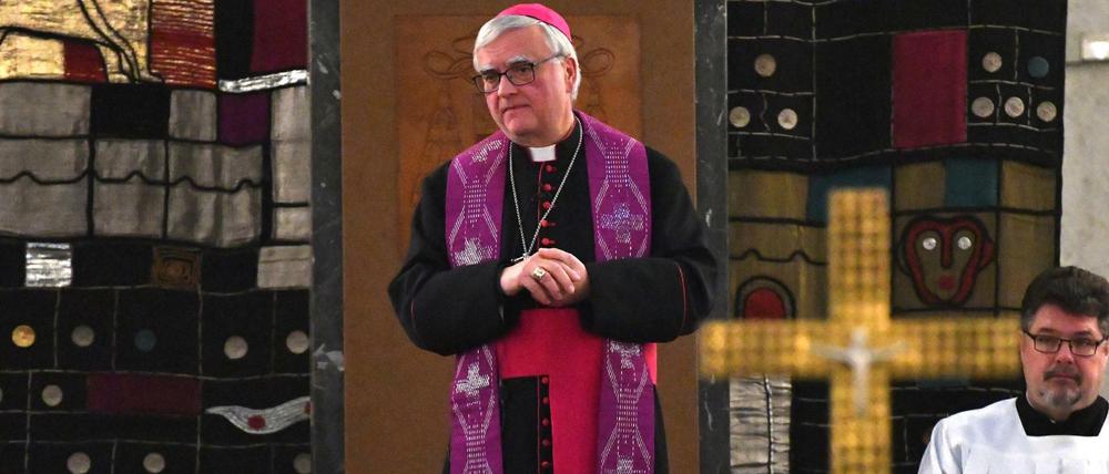 Bischof Heiner Koch im Trauergottesdienst am Dienstag.