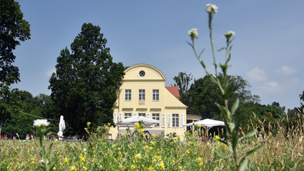 Gutshaus im Grünen. Wer mit der BVG-Fähre von Wannsee nach Kladow fährt, sollte einen Abstecher in den nahen Gutspark Neukladow nicht versäumen.