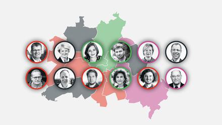 Wer hat in den Bezirken das Direktmandat für den Bundestag geholt? Ein Überblick.