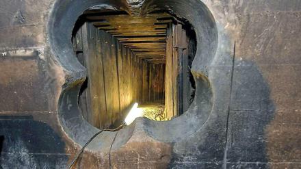 Ein Bild, das schon jetzt in Berlin Berühmtheit erlangt hat: der Tunnel von Steglitz.