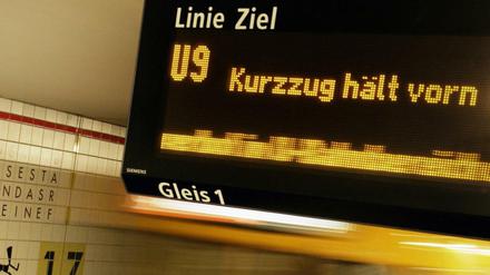In Steglitz ist die U9 wegen Bauarbeiten für vier Wochen gesperrt.