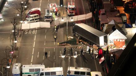 Absperrungen nach dem Terroranschlag am Breitenbachplatz am 19. Dezember 2016. 